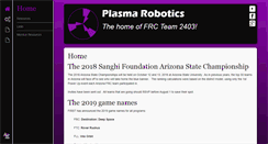 Desktop Screenshot of plasmarobotics.org