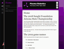 Tablet Screenshot of plasmarobotics.org